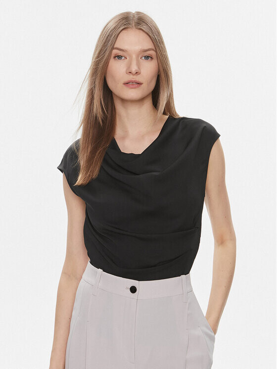 

Узкая блузка Calvin Klein, черный
