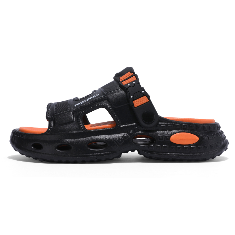 

TRESPASS Пляжные сандалии мужские черно-оранжевые/голубые/зеленые, цвет Black Orange