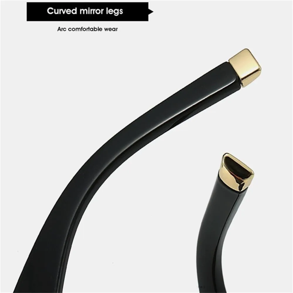 

Прямоугольные солнцезащитные очки для женщин и мужчин, винтажный стиль, градиентные линзы, поликарбонатная оправа, защита от УФ-излучения UV400 HDUBFY, C6