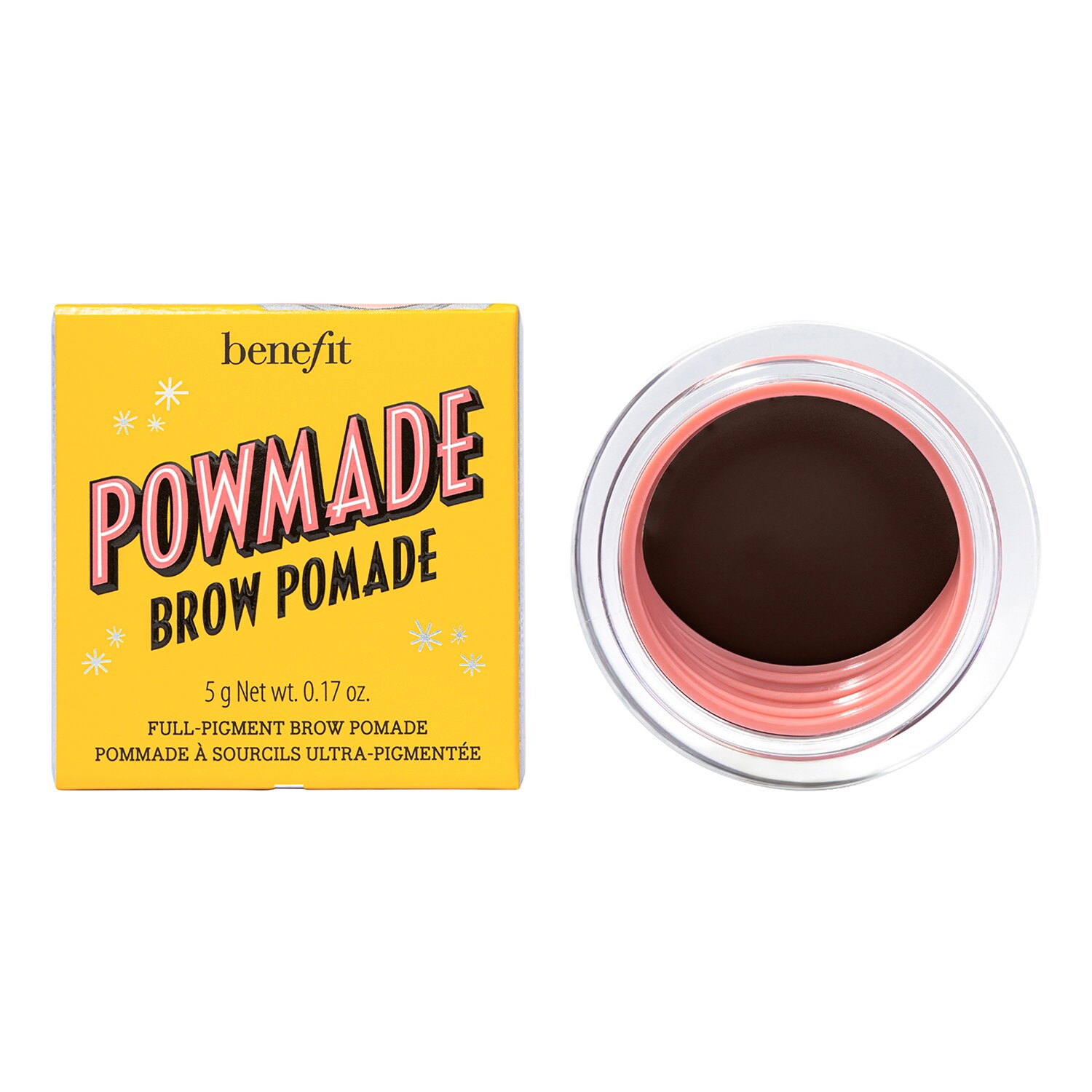 

Высокопигментированная помада для бровей POWmade Brow Pomade Benefit Cosmetics, Shade 5 Warm Black Brown (5 g)