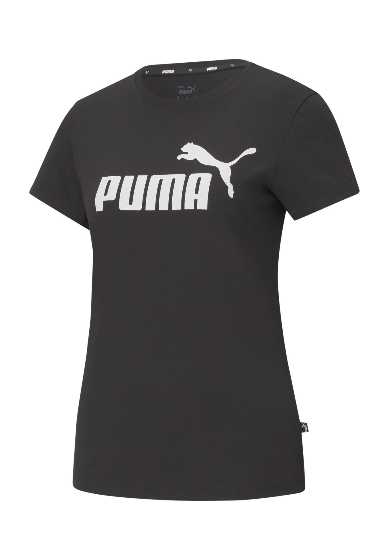 

Рубашка, круглый вырез, логотип, для женщин PUMA, черный