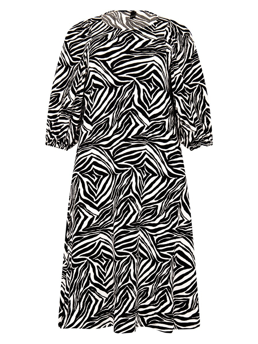 

Платье макси YOEK Dress, черный/белый