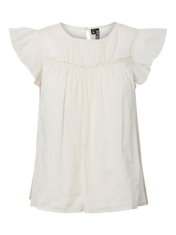 

Pieces Блузка без рукавов цвета «Белый песок»