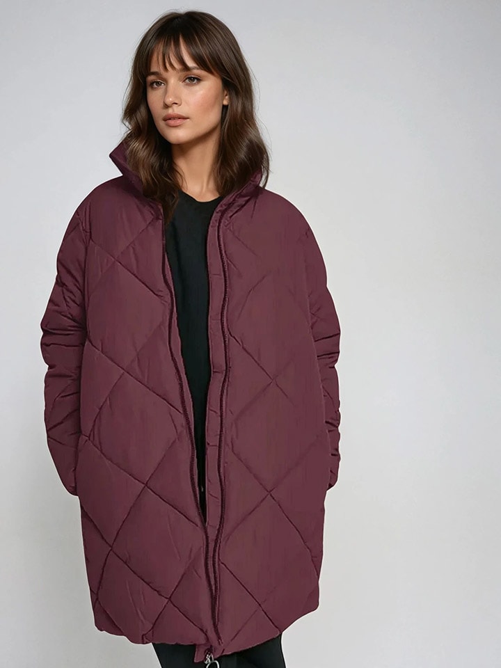 

Monki Зимняя куртка цвета бордо