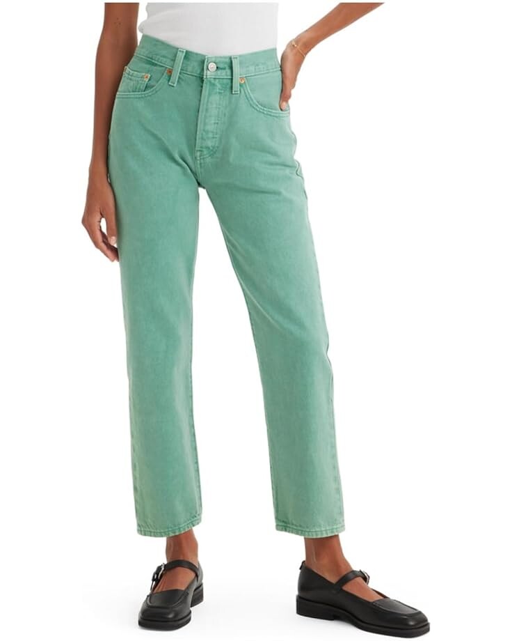 

Джинсы Levi's Premium Premium 501 Crop, цвет Dusty Beryl Green