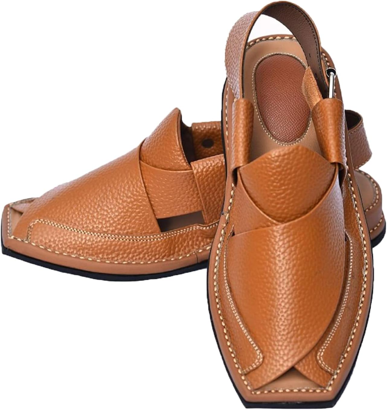 

Мужские премиальные черные сандалии из натуральной коровьей кожи - комфортная летняя обувь с двойной подошвой Iii-Fashions