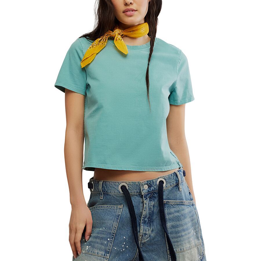 

Футболка Free People Everyday Free People, Mineral Blue, Синий, Футболка Free People Everyday Free People, Mineral Blue