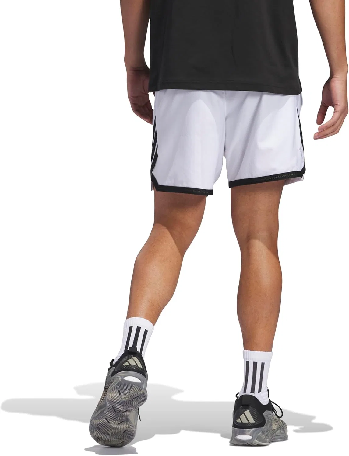 Шорты баскетбольные adidas Crazy Lite, цвет White/Black — фото 2