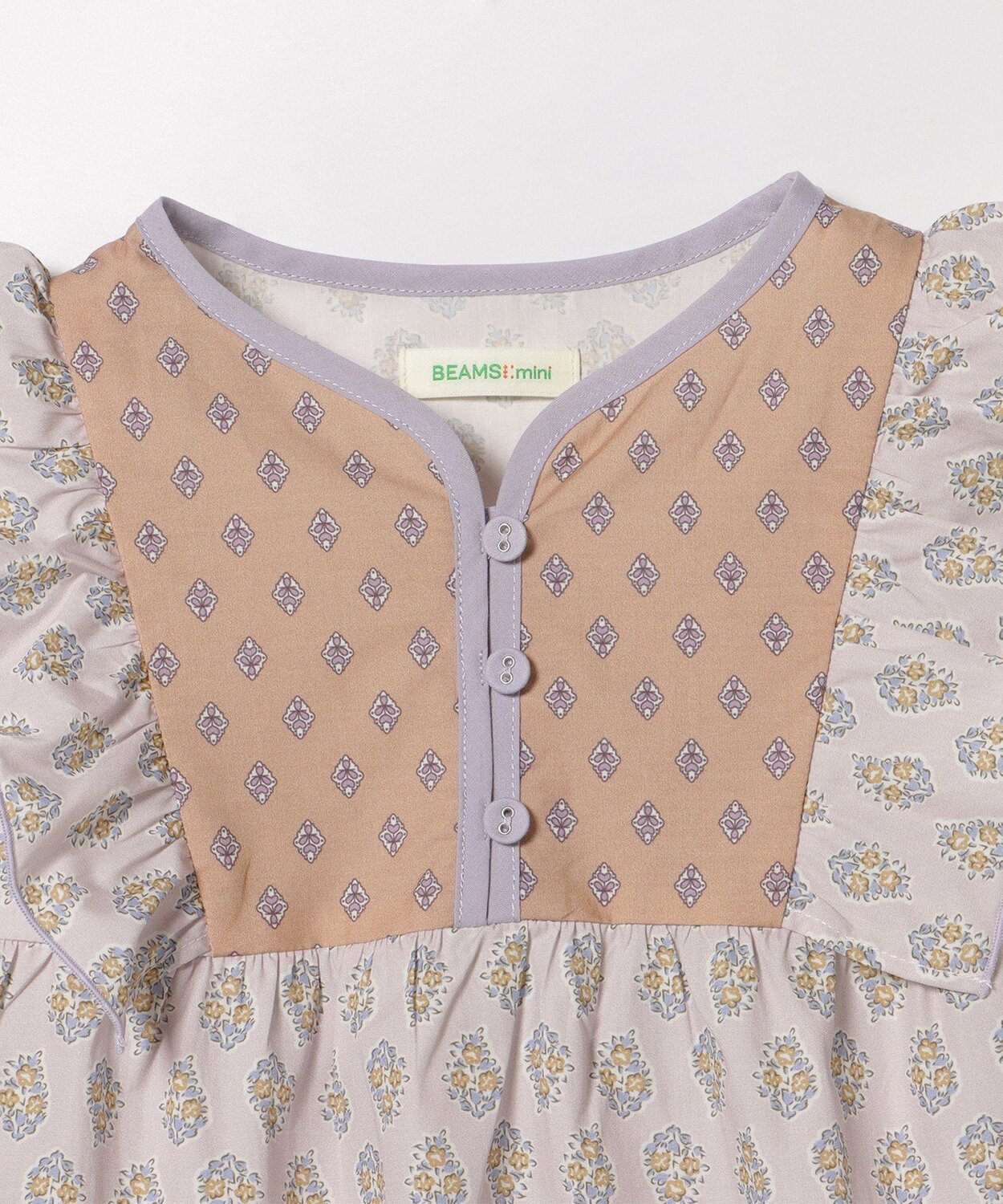 Платье с этническим принтом, весна-лето 2025 (90-150 см) BEAMS mini, PINK — фото 2