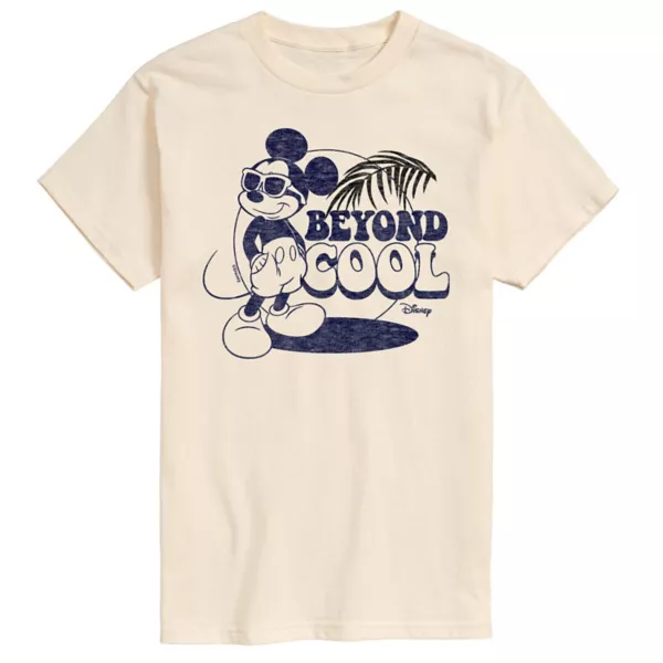 

Футболка с принтом Микки Мауса для мужчин Beyond Cool Disney, бежевый