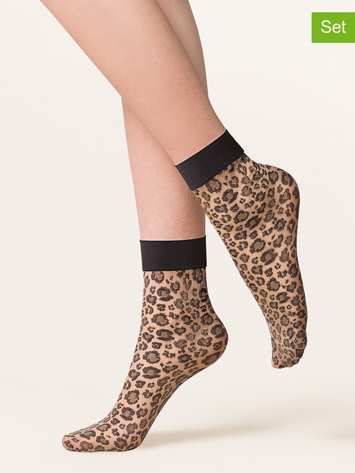 

Носки Gabriella 3er Set Caty, цвет beige/schwarz - 30 den