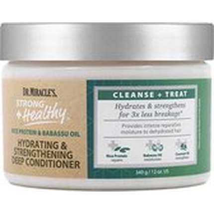 

Кондиционер глубокого действия Strong + Healthy Hydrating & Strengthening Deep Conditioner от Dr. Miracle's - 340 граммов / 12 унций Dr. Miracles