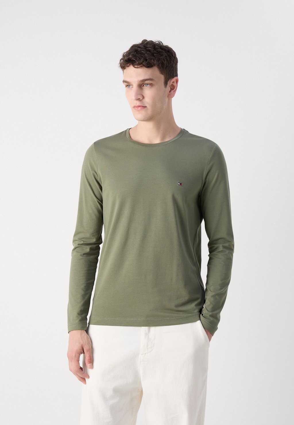 

Рубашка с длинным рукавом SLIM FIT LONG SLEEVE Tommy Hilfiger, темно-зеленый