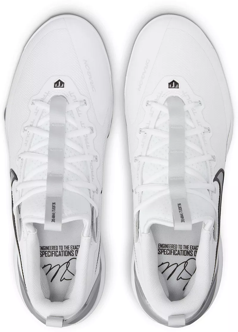 Мужские бейсбольные бутсы Nike Force Zoom Trout 9 Elite MCS, цвет White/Silver/Black — фото 2