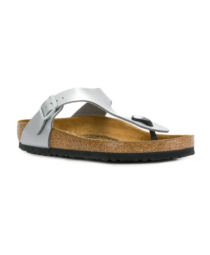 Босоножки Giza с принтом бирко флора Birkenstock, серый — фото 2