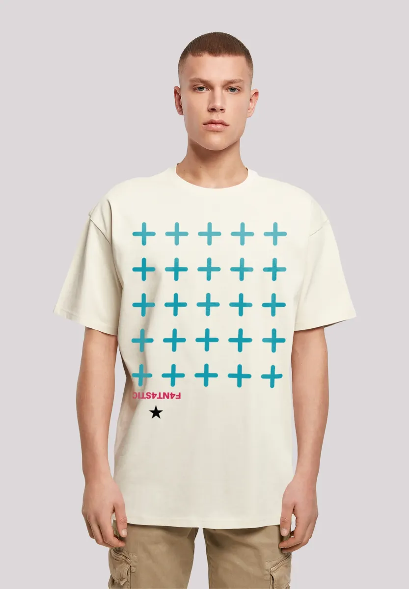 

F4NT4STIC Футболка "Crosses Blue", принт, цвет Sand