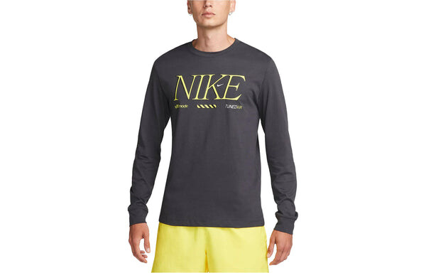 Футболка Nike Sportswear Long-Sleeve T-Shirt 'Black', черный — фото 2