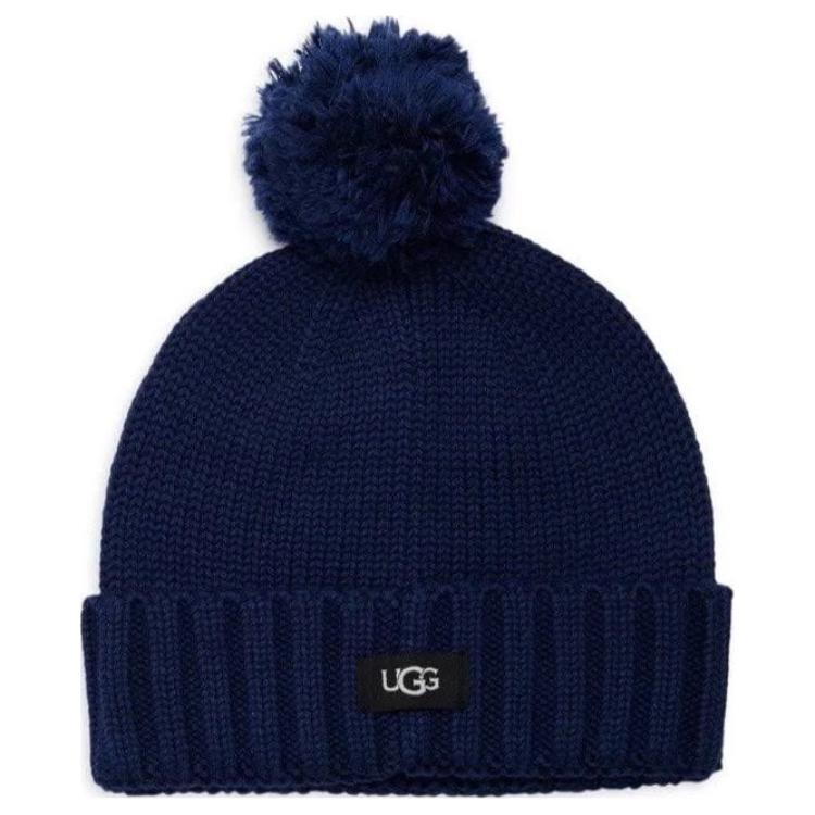 

UGG Трикотажная шапка женская тёмно-синяя, Dark Blue