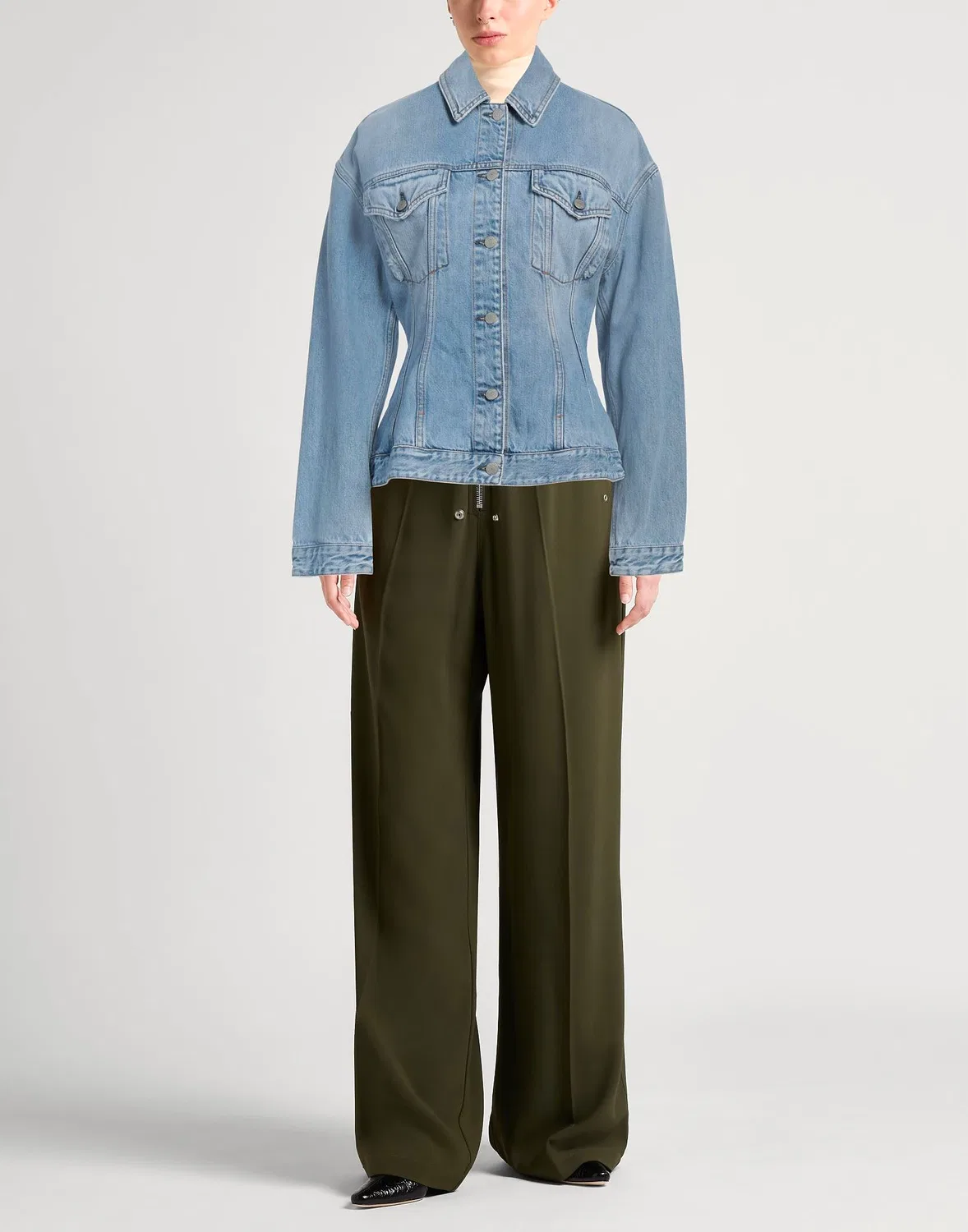 Джинсовая куртка ACNE STUDIOS синяя — фото 2