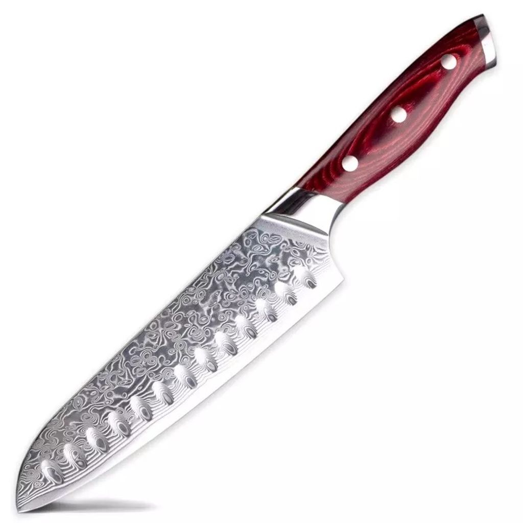 

Кухонный нож Миядзаки Damascus - Santoku KP20175 OEM