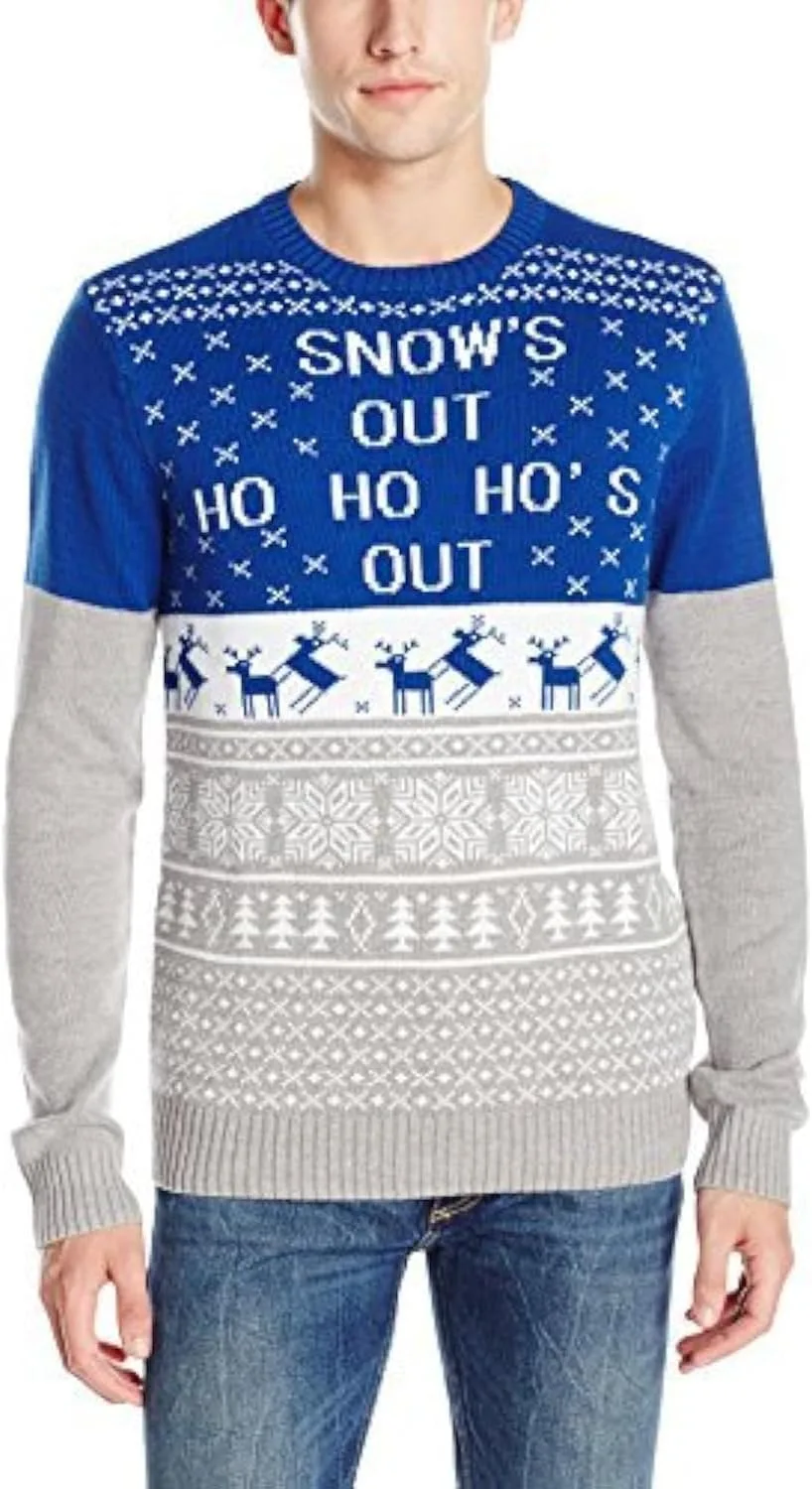 

Мужской свитер UglyChristmasSweater с рождественскими принтами