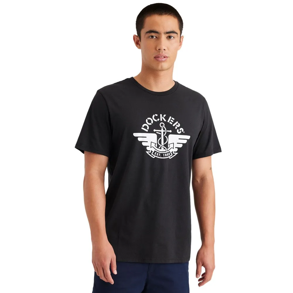 

Футболка с коротким рукавом Dockers Graphic 1986 Logo, черный