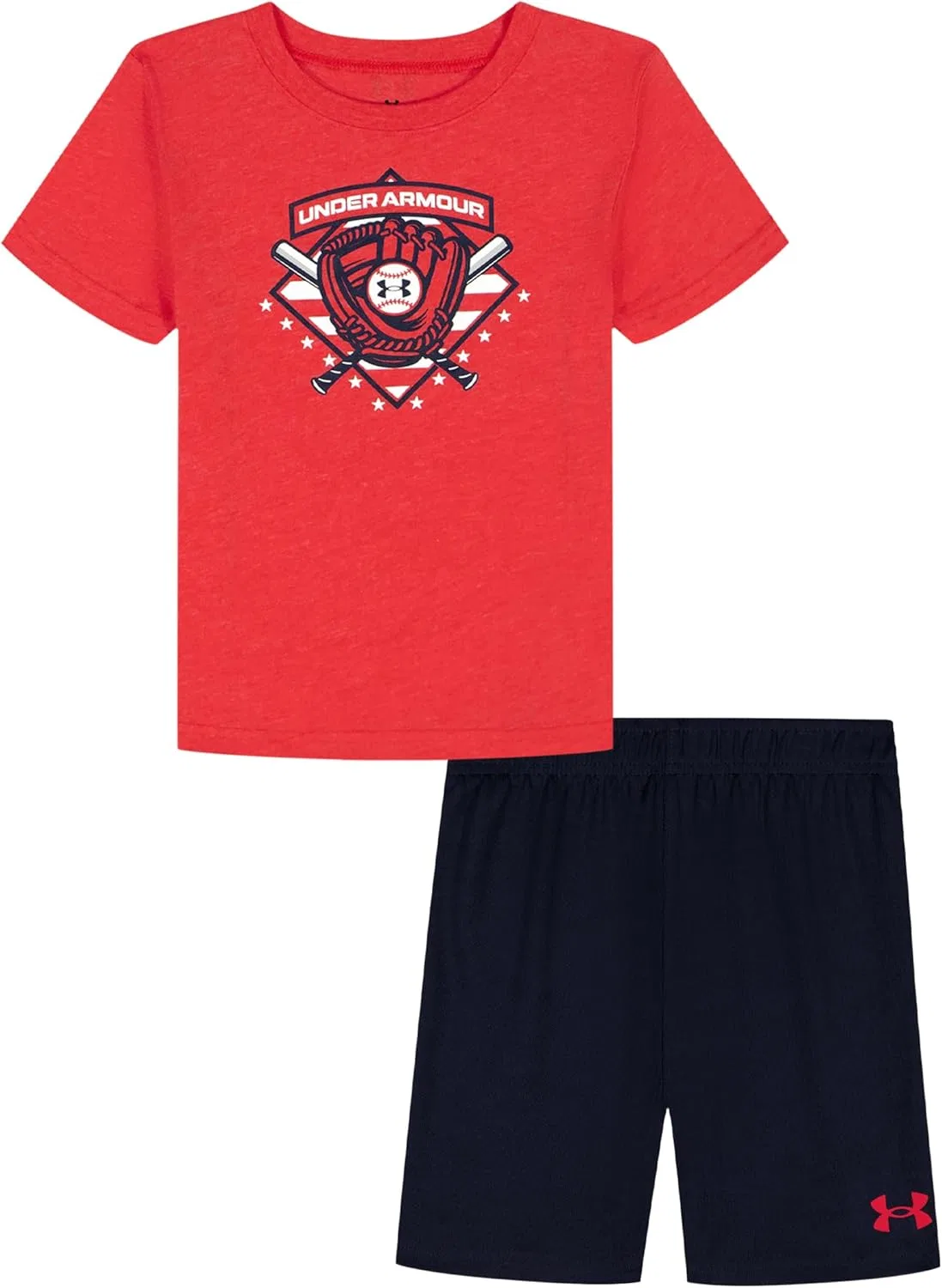 Детский комплект из футболки и шорт Under Armour Outdoor Collection, Baseball Red