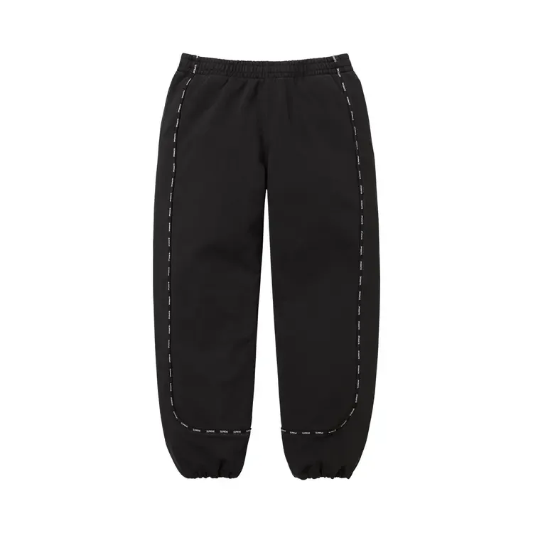 Спортивные штаны Supreme Piping, черные
