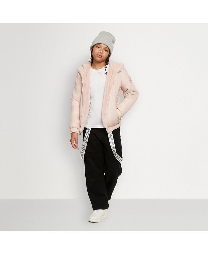 

Унисекс Reversible Bunny Jacket Simcoe - для подростков Moose Knuckles, розовый