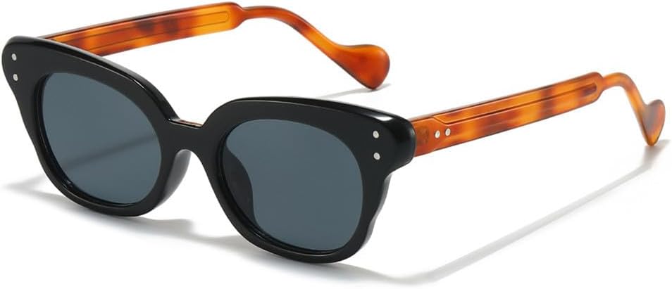 

Солнцезащитные очки UV400 с заклепками в стиле «кошачий глаз», леопардовым принтом и панк-стилем, для женщин и мужчин, для бега и занятий спортом на открытом воздухе UYPTK, Black Leopard Black