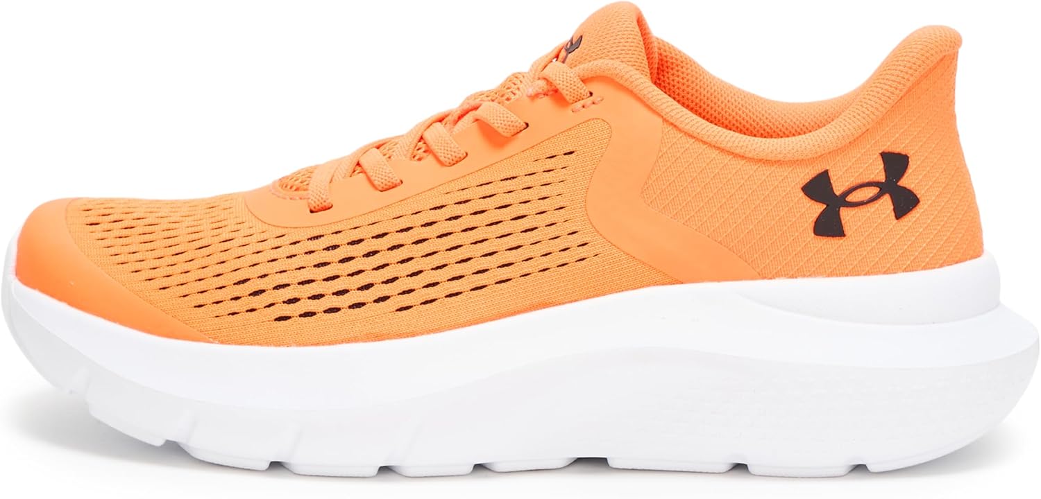 Кроссовки Under Armour Boys Pre School Rogue 4 с альтернативной шнуровкой, черный/оранжевый — фото 2