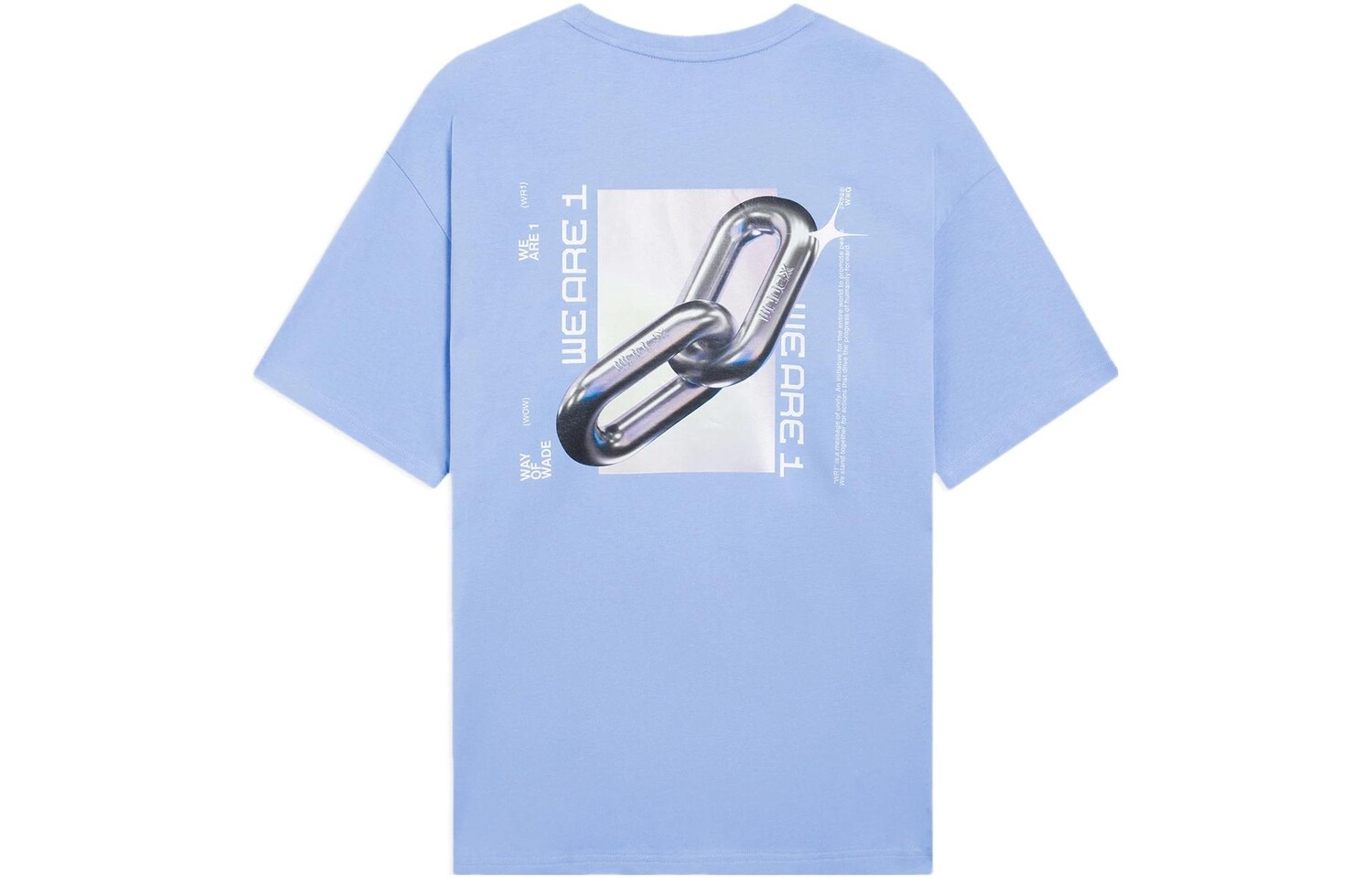 

Футболка Wade Collection унисекс синяя Lining, синий