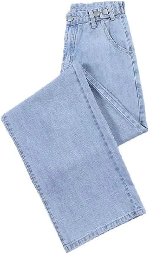 

Женские джинсы с высокой талией и широкими штанинами