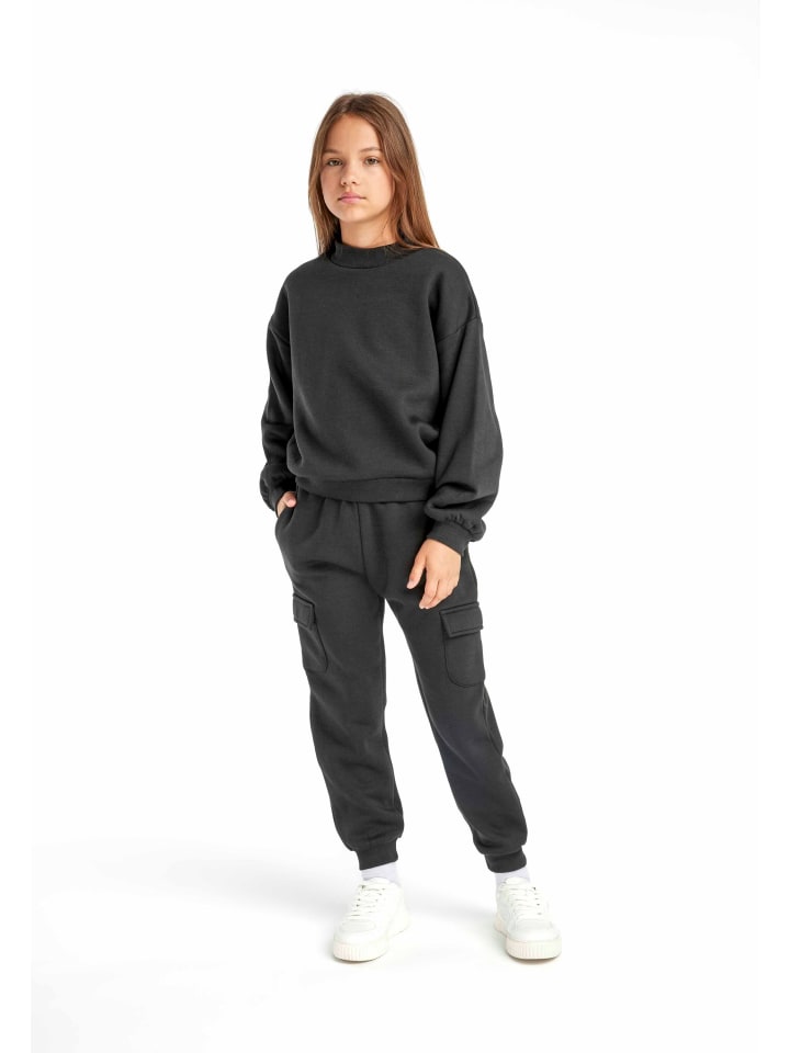 

Спортивная куртка Minoti 2tlg Outfit Jogginganzug 16fleece 55, черный