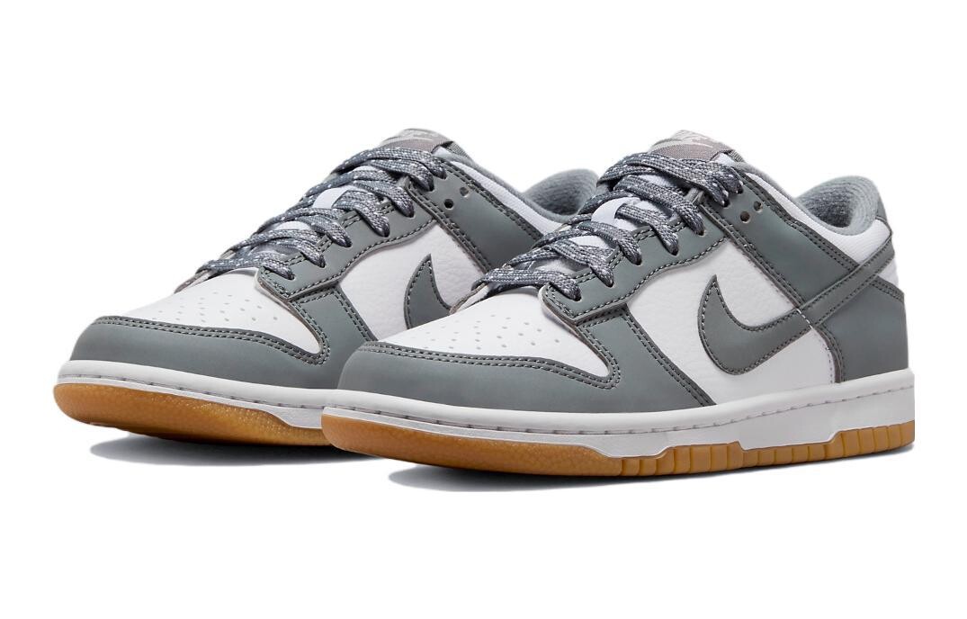 Обувь для скейтбординга Nike Dunk Low Kids Дети, Gray/White — фото 3