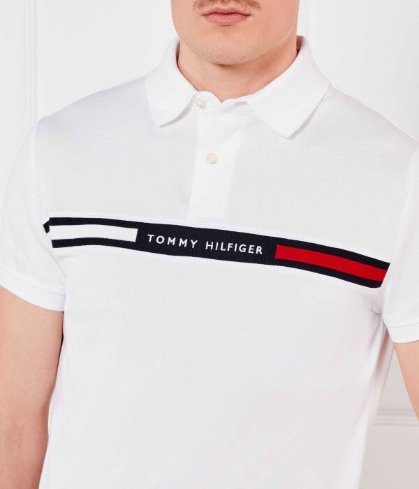 Рубашка поло Regular fit Tommy Hilfiger, белый — фото 4