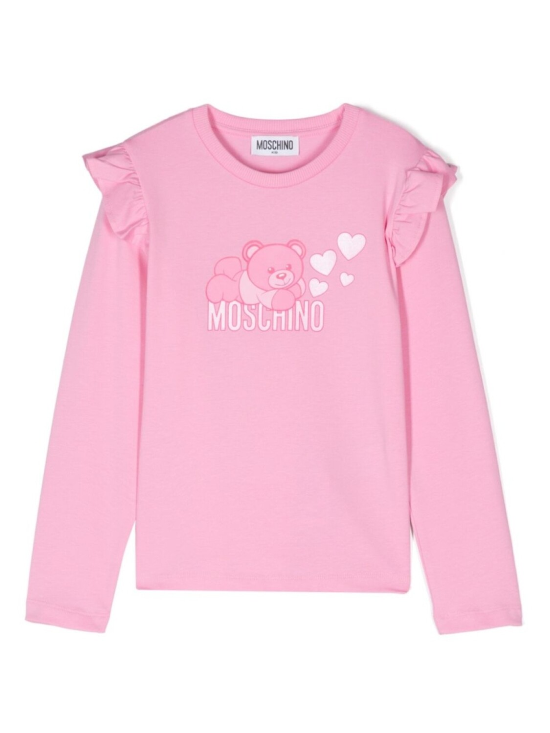 

Moschino Kids футболка с принтом Teddy Bear, розовый