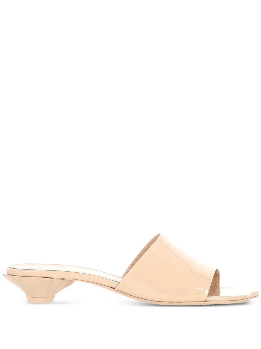 Кожаные мюли CHLOÉ, нейтральный