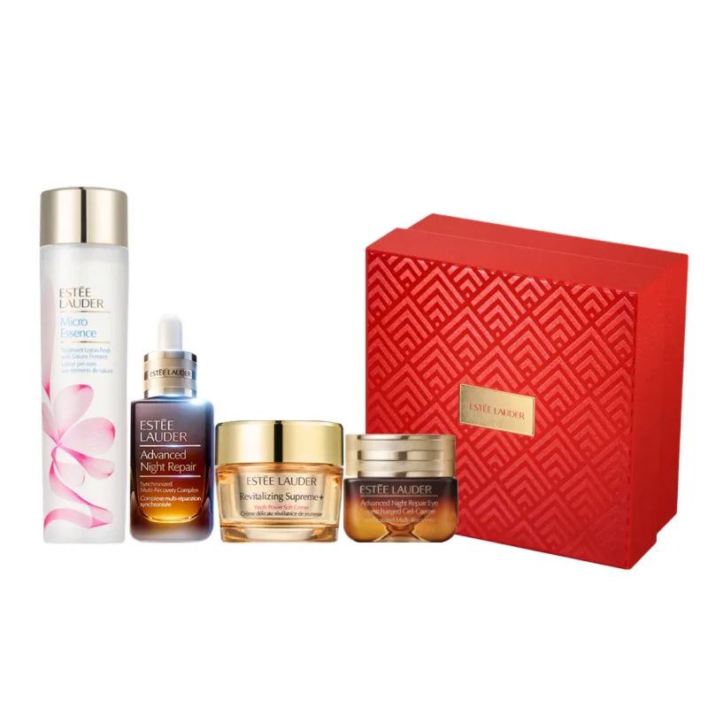 ESTEE LAUDER Набор для ухода за кожей Brand из четырех предметов, лимитированный, Cherry Blossom Water 200ml+Small Brown Bottle Serums 50ml+Eye Cream 15ml+Smart Beauty Cream 75ml — фото 4