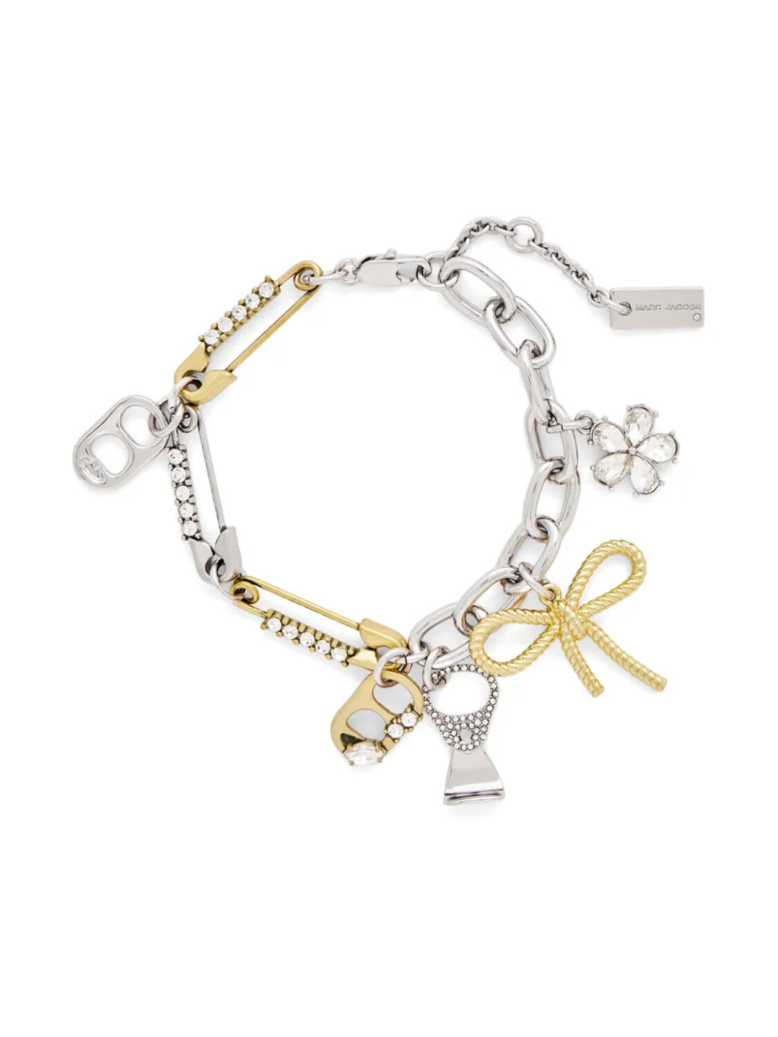 

Браслет с подвесками Marc Jacobs Grunge Glam, серебристый