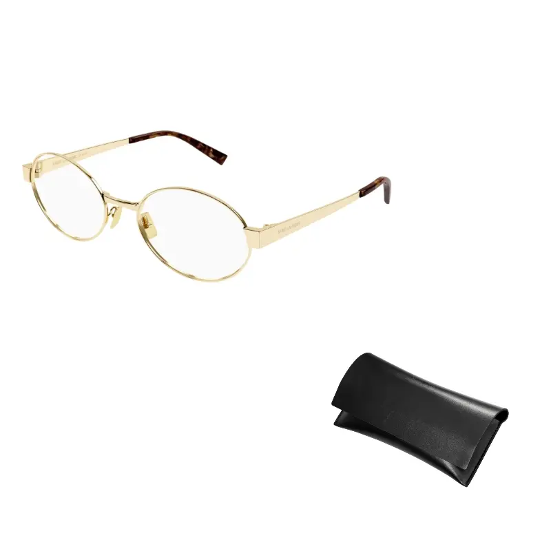 

SAINT LAURENT Очки с овальной оправой, Gold