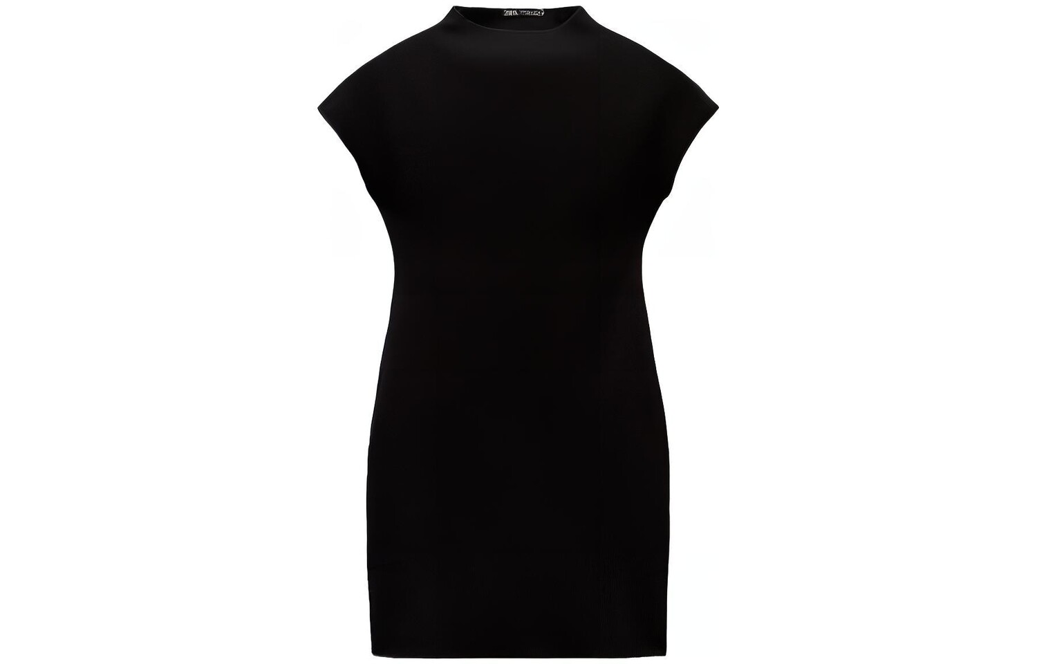 

Платье с короткими рукавами женское черное Zara