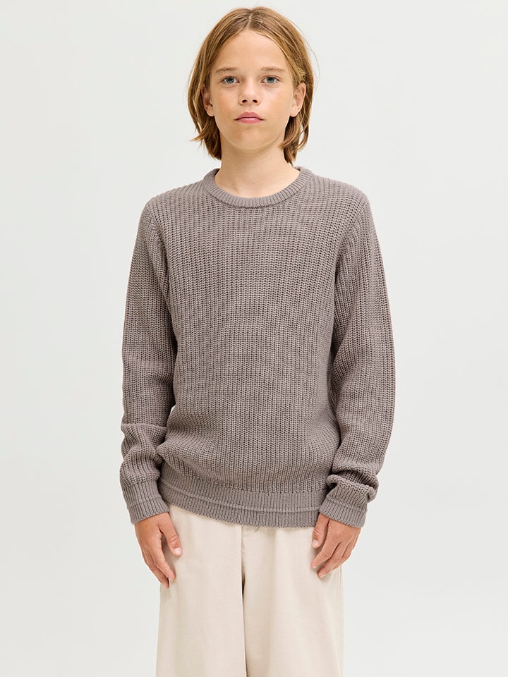 JACK & JONES Junior Свитер «Кайто» бежевого цвета — фото 3