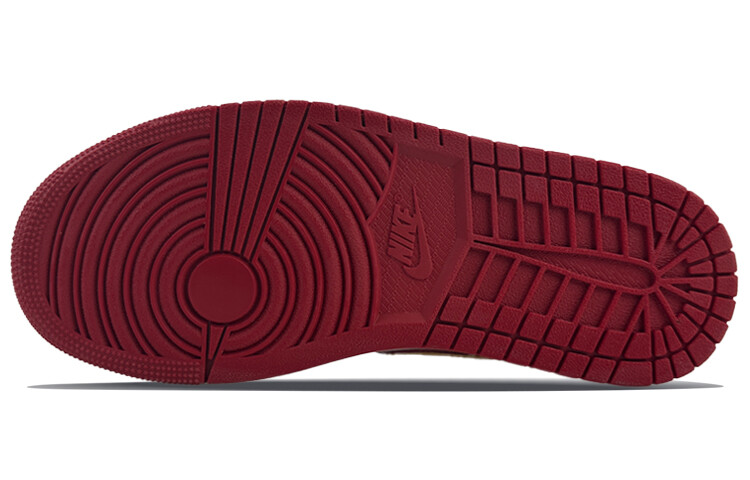 Кроссовки Air Jordan 1 Vintage Basketball Shoes Women's Low-Top Red/Gold — фото 4