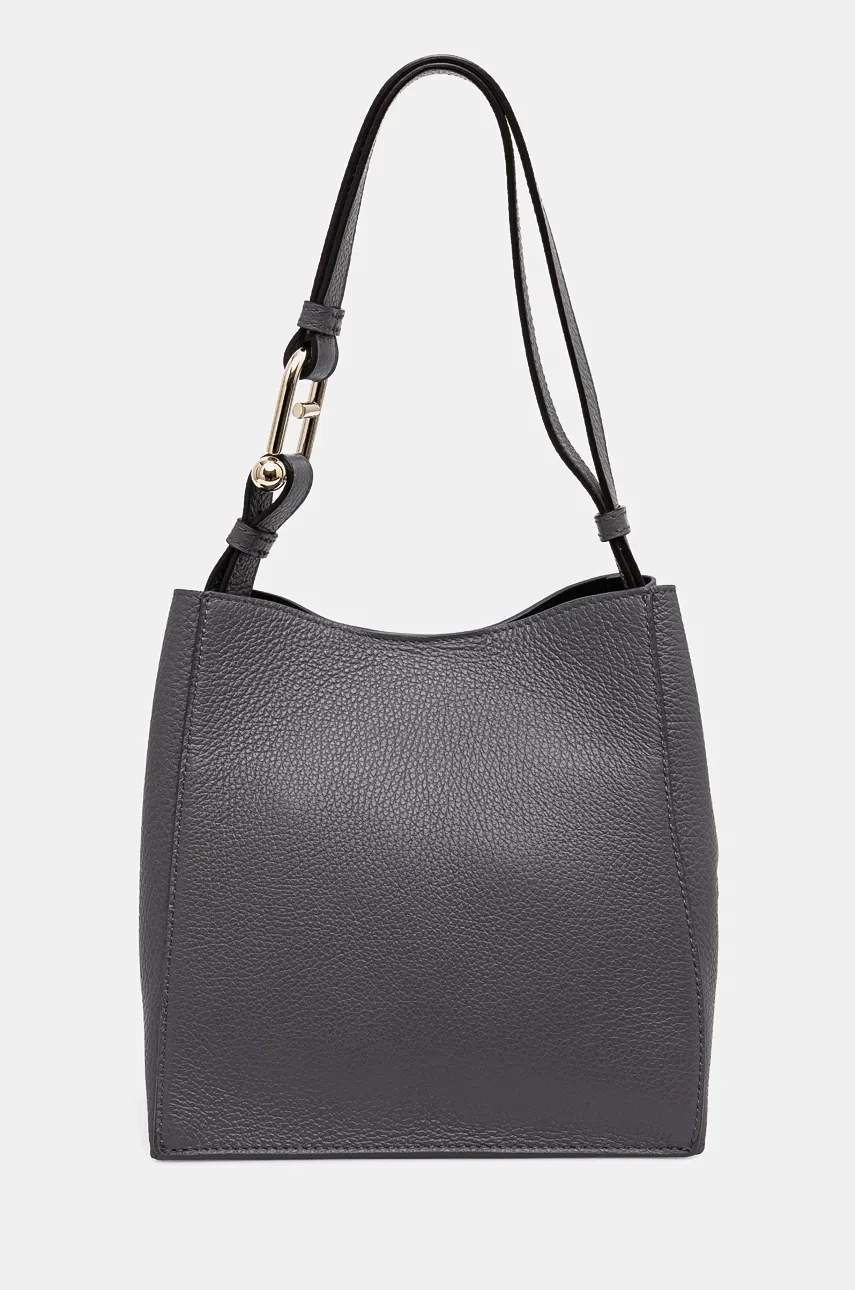 

Кожаная сумочка Furla, серый