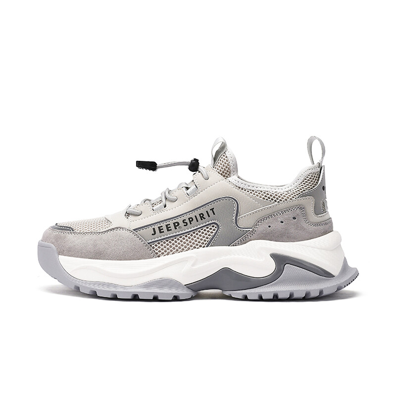 

Кроссовки JEEP SPIRIT Chunky Sneakers Men Low-top Gray, цвет Moon Dust Gray