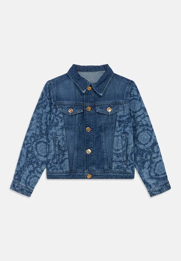 Джинсовая куртка унисекс barocco Versace, Blu Medio Lavato
