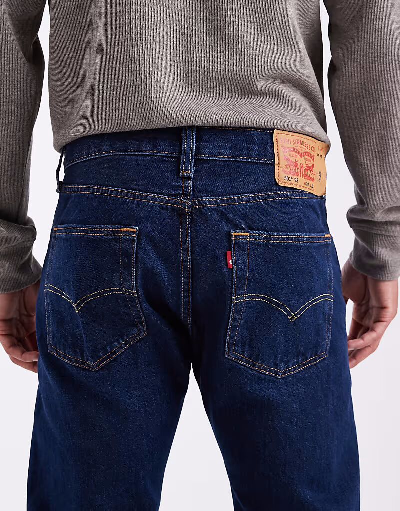 Джинсы 501 '93 свободного кроя прямого кроя Levi'S, темно-синий — фото 4