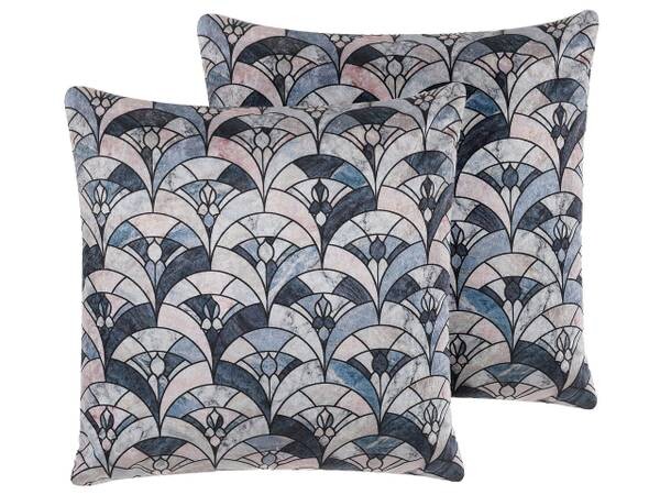 

Подушка Beliani 2 шт KOODAL, 45x45x45 см цвет dunkelblau/multicolor
