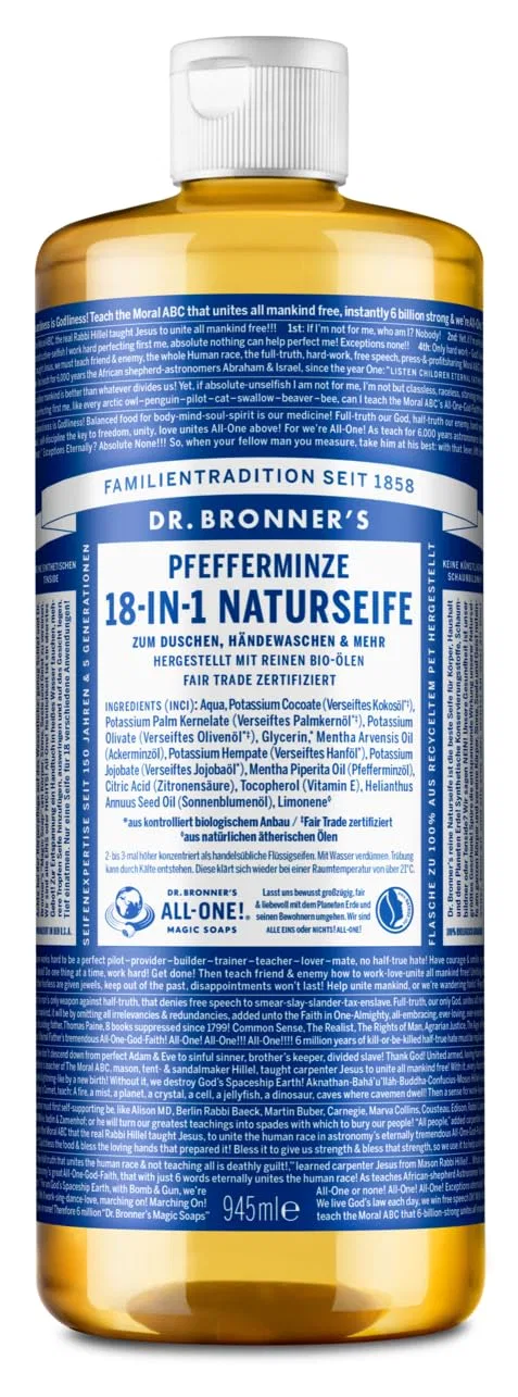 Органическое жидкое мыло Dr. Bronners 18-в-1 с мятой, 945 мл Dr. Bronner'S